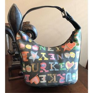 DOONEY & BOURKE - Crayon Doodle Collection Vintage (Y2K) Monogram Bucket Bag